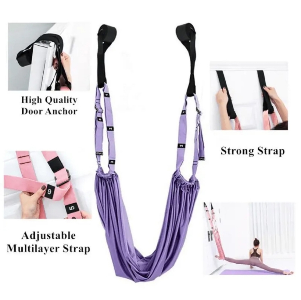 Aerial Yoga Belt Leg Stretching Inversion Pilates NIP Green - Picture 2 of 4